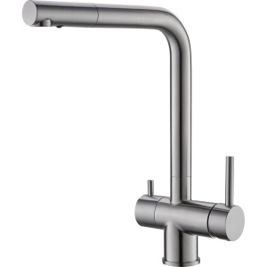 Смеситель для кухни Alveus Aquila 1139805 сатинированная сталь