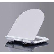 Унитаз подвесной Art&Max Ovale AM011CHR/SC безободковый, с микролифтом, белый