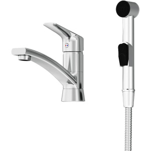 Смеситель для раковины Damixa Jupiter 770230001 с гигиеническим душем, хром Смеситель для раковины Damixa Jupiter 770230001 с гигиеническим душем, хром