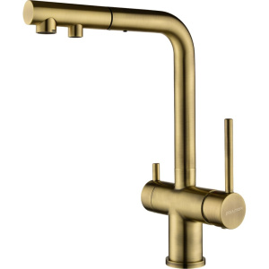 Смеситель для кухни Paulmark Serpentine Se213222-BR, бронза