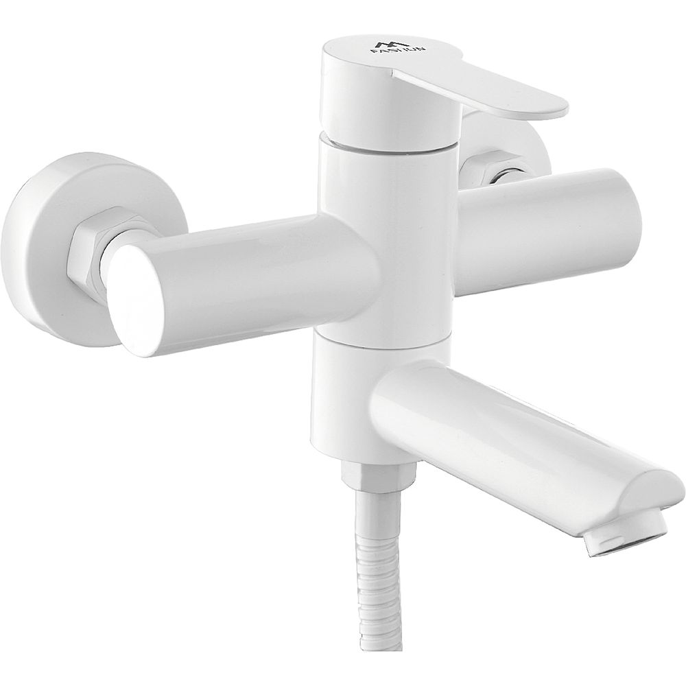 Купить Смеситель для ванны с душем Fashun A53001-8 белый в Москве с доставкой Смеситель для ванны с душем Fashun A53001-8 белый