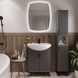 Мебель для ванной DIWO Сочи 65, антрацит