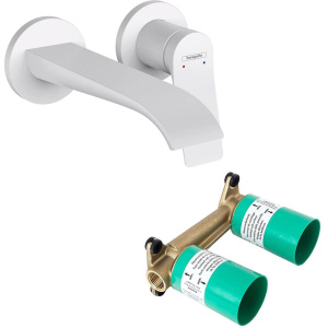Комплект смеситель для раковины и скрытая часть Hansgrohe 75050700S Vivenis белый Комплект смеситель для раковины и скрытая часть Hansgrohe 75050700S Vivenis белый