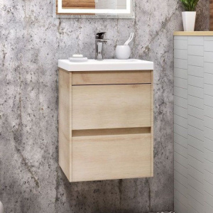 Тумба с раковиной Art&Max Family 50, подвесная, Pino Bianco