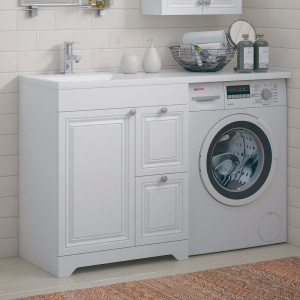 Тумба с раковиной Corozo Леон 130 под стиральную машину L Тумба с раковиной Corozo Леон 130 под стиральную машину L