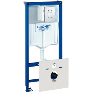 Система инсталляции для унитазов Grohe Rapid SL 38929000, 4 в 1 с кнопкой смыва