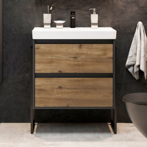 Тумба с раковиной STWORKI Кронборг 70 с опорами Тумба с раковиной STWORKI Кронборг 70 с опорами