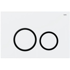 Кнопка смыва IDDIS Unifix UNI03WBi77 003, белая/черный