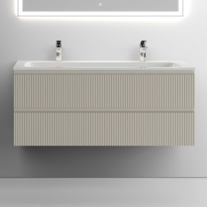 Тумба с раковиной Sancos Snob T 120 см, beige soft, раковина CN7016