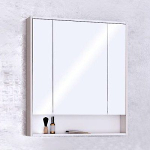 Зеркало-шкаф AQUATON Рико 80 белое, ясень фабрик