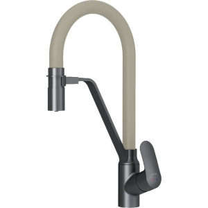 Смеситель для кухни AM.PM Like F8007826 с гибким изливом, бежевый Смеситель для кухни AM.PM Like F8007826 с гибким изливом, бежевый