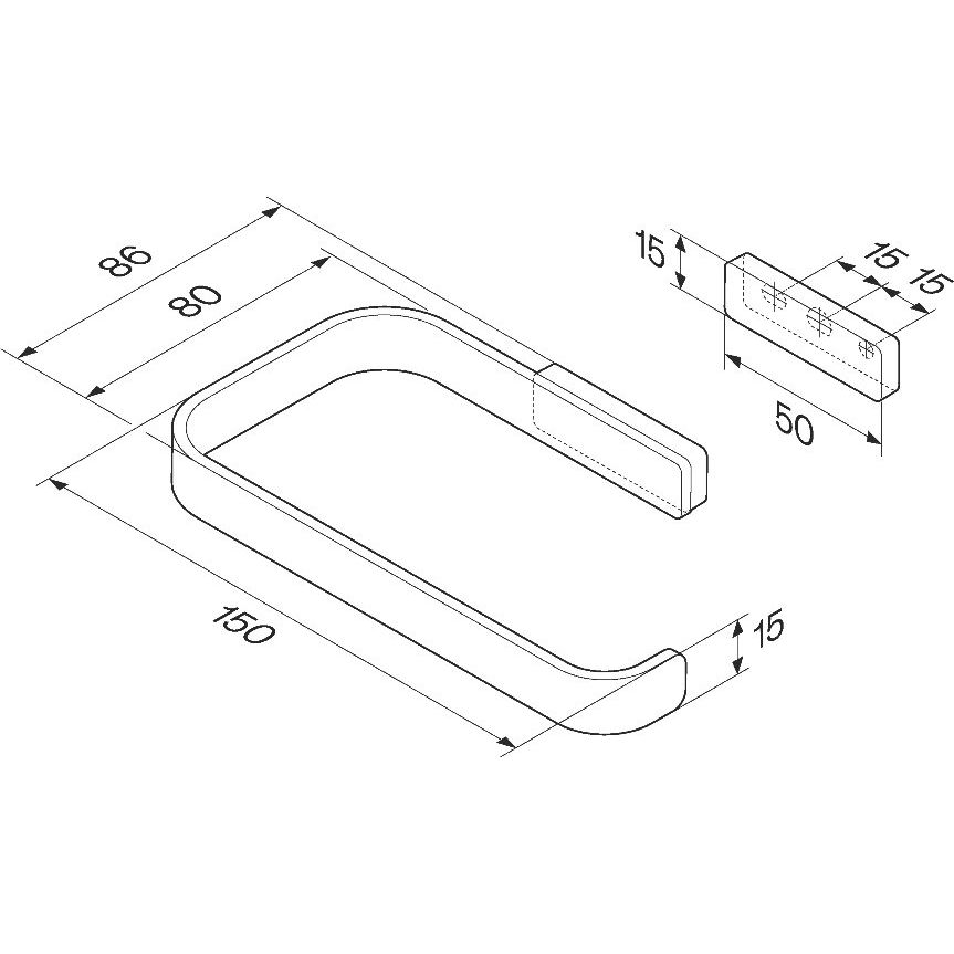 Купить Держатель туалетной бумаги AM.PM Func A8F34100 хром в Москве с доставкой Держатель туалетной бумаги AM.PM Func A8F34100 хром