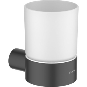 Стакан Акватек Лира AQ4404MB матовый черный