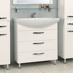 Тумба с раковиной AQUATON Ария Н 80 белая