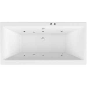 Акриловая ванна Excellent Pryzmat WAEX.PRY17.SOFT 170x75 см, с гидромассажем, с каркасом, со сливом-переливом