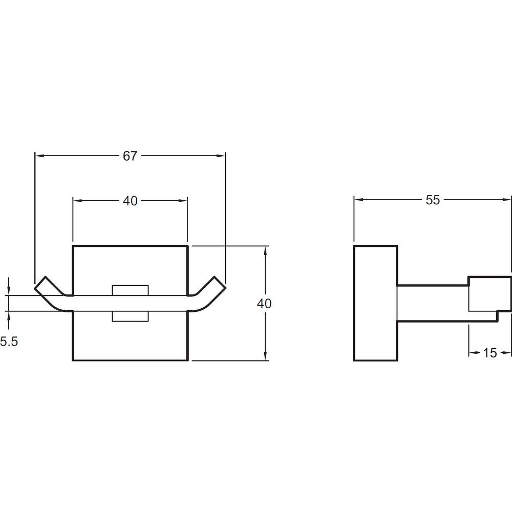 Купить Крючок Jacob Delafon Eo E77867-CP в Москве с доставкой Крючок Jacob Delafon Eo E77867-CP