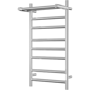Полотенцесушитель электрический Bauedge Stil Shelf R 40х80, с полкой, нержавеющая сталь полированная Полотенцесушитель электрический Bauedge Stil Shelf R 40х80, с полкой, нержавеющая сталь полированная