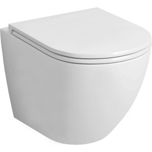 Унитаз подвесной Grossman Торнадо GR-4455SQ безободковый, с микролифтом