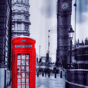 Штора для ванной Ridder Telephone Box 42223000 180x200