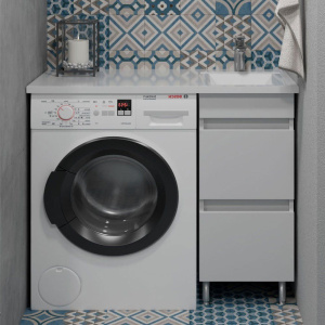 Тумба с раковиной Stella Polar Мадлен 100 под стиральную машину R