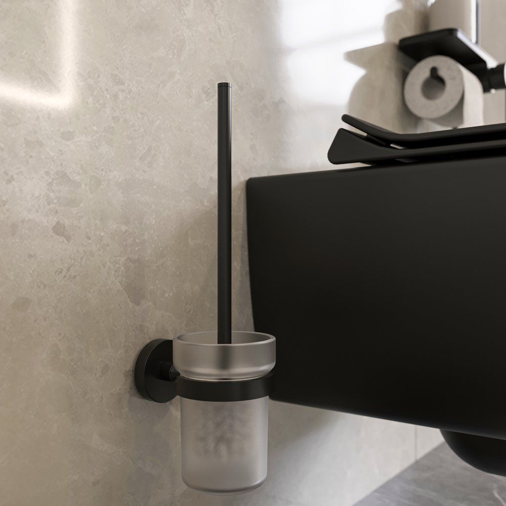 Купить Унитаз подвесной STWORKI Ноттвиль SETK3104-2616 безободковый, с микролифтом, черный в Москве с доставкой Унитаз подвесной STWORKI Ноттвиль SETK3104-2616 безободковый, с микролифтом, черный