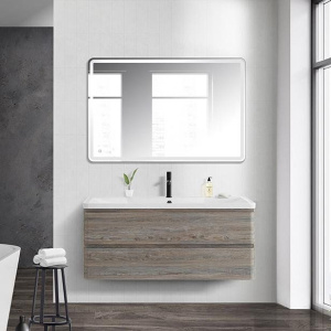 Мебель для ванной BelBagno Albano 120 подвесная, pino scania, белая глянцевая раковина