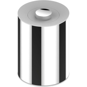 Мусорное ведро Keuco Plan 04989 хром, белое Мусорное ведро Keuco Plan 04989 хром, белое