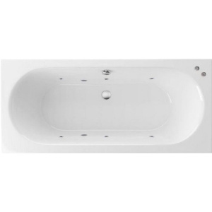 Акриловая ванна Excellent Oceana Slim WAEX.OCE18S.SOFT 180x80 см, с гидромассажем, с каркасом, со сливом-переливом