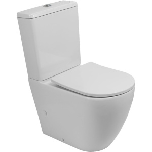 Унитаз-компакт BelBagno Sfera-r BB2141CP-TOR безободковый, крышка BB2031SC с микролифтом, бачок BB2141T