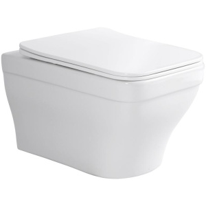 Унитаз подвесной с сиденьем микролифт Aquatek Амадео AQ1163-00 безободковый