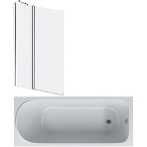 Акриловая ванна AM.PM Sense 170x70 см, со сливом-переливом, со шторкой Акриловая ванна AM.PM Sense 170x70 см, со сливом-переливом, со шторкой