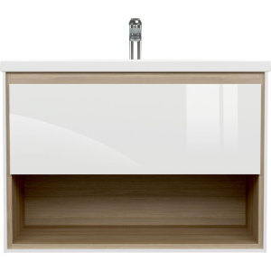 Тумба с раковиной Cersanit Louna 80