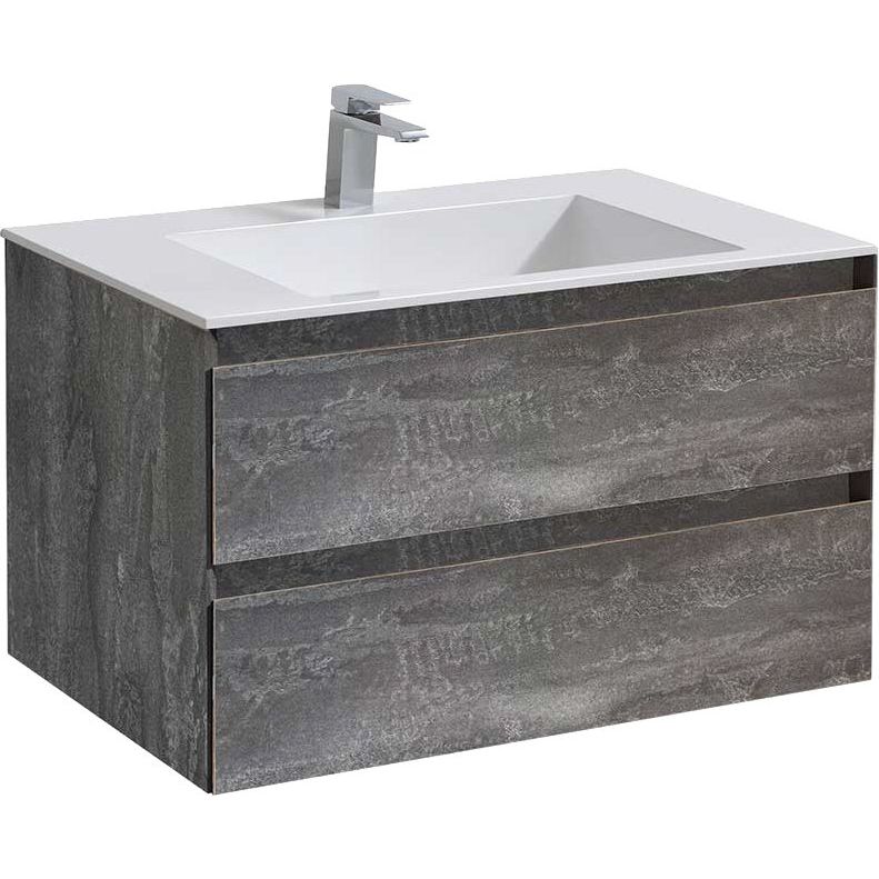 Купить Мебель для ванной Vincea Luka 80 2 ящика, камень в Москве с доставкой Мебель для ванной Vincea Luka 80 2 ящика, камень