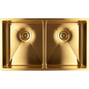 Мойка кухонная IDDIS Edifice EDI75B2i77 матовое золото