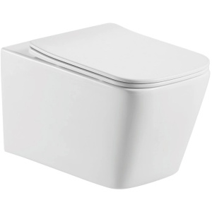 Унитаз подвесной с сиденьем микролифт Aquatek Либра AQ0530-00 безободковый