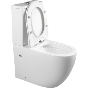 Унитаз-компакт Ceruttispa Ortler CT9867 безободковый, с микролифтом, белый Унитаз-компакт Ceruttispa Ortler CT9867 безободковый, с микролифтом, белый