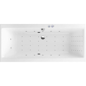Акриловая ванна Excellent Pryzmat Slim Pryzmat Slim WAEX.PRY18S.NANO 180x80 см, с гидромассажем, со сливом-переливом 180х80