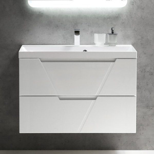Тумба с раковиной BelBagno Vittoria 90 подвесная, bianco opaco