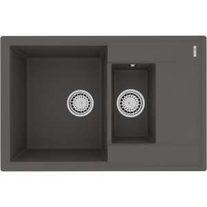 Мойка кухонная Lemark Ramza 760 9910041 серый шелк