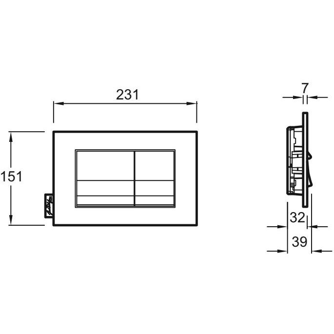 Купить Кнопка смыва Jacob Delafon E20858-CP хром в Москве с доставкой Кнопка смыва Jacob Delafon E20858-CP хром