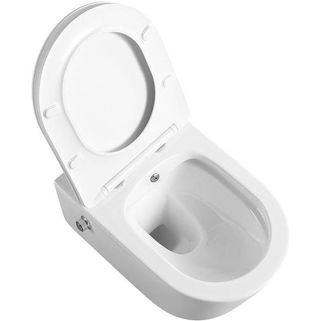 Купить Унитаз подвесной Art&Max Zoe AM9322C1CHR/SC с микролифтом, белый в Москве с доставкой Унитаз подвесной Art&Max Zoe AM9322C1CHR/SC с микролифтом, белый