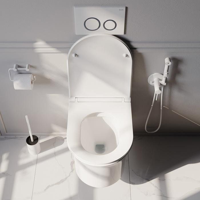 Купить Унитаз подвесной IDDIS Sena SENRDSEi25 безободковый, с микролифтом в Москве с доставкой Унитаз подвесной IDDIS Sena SENRDSEi25 безободковый, с микролифтом