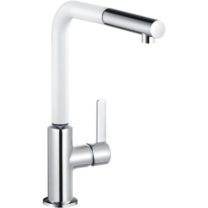 Смеситель для кухни Kludi L-ine S 408519375 белый, хром