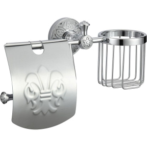 Держатель туалетной бумаги Savol 58 а S-L05851A хром, с держателем освежителя воздуха