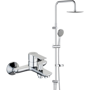 Душевая стойка STWORKI Хельсинки HFSG97000 + Смеситель для ванны с душем STWORKI Хельсинки HFHS10000 хром Душевая стойка STWORKI Хельсинки HFSG97000 + Смеситель для ванны с душем STWORKI Хельсинки HFHS10000 хром