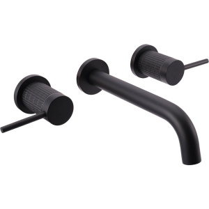 Смеситель для раковины Vincea Groove VBFW-4G1MB С ВНУТРЕННЕЙ ЧАСТЬЮ, черный