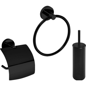 Набор Bemeta Dark Держатель туалетной бумаги 104112010 + Ершик 102313060 + Полотенцедержатель Набор Bemeta Dark Держатель туалетной бумаги 104112010 + Ершик 102313060 + Полотенцедержатель