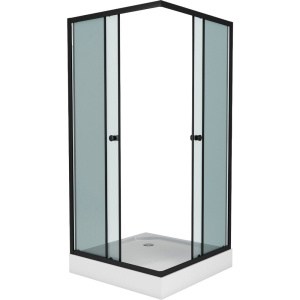 Душевой уголок Niagara Eco NG-010-14QT, 100х100 см, стекло тонированное, с поддоном