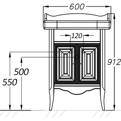Купить Мебель для ванной Opadiris Лоренцо 60 светлый орех в Москве с доставкой Мебель для ванной Opadiris Лоренцо 60 светлый орех