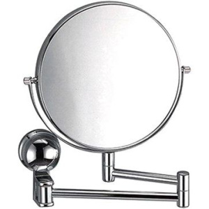 Косметическое зеркало Wasserkraft без подсветки, двухстороннее, телескопическое, поворотное, хром Косметическое зеркало Wasserkraft без подсветки, двухстороннее, телескопическое, поворотное, хром